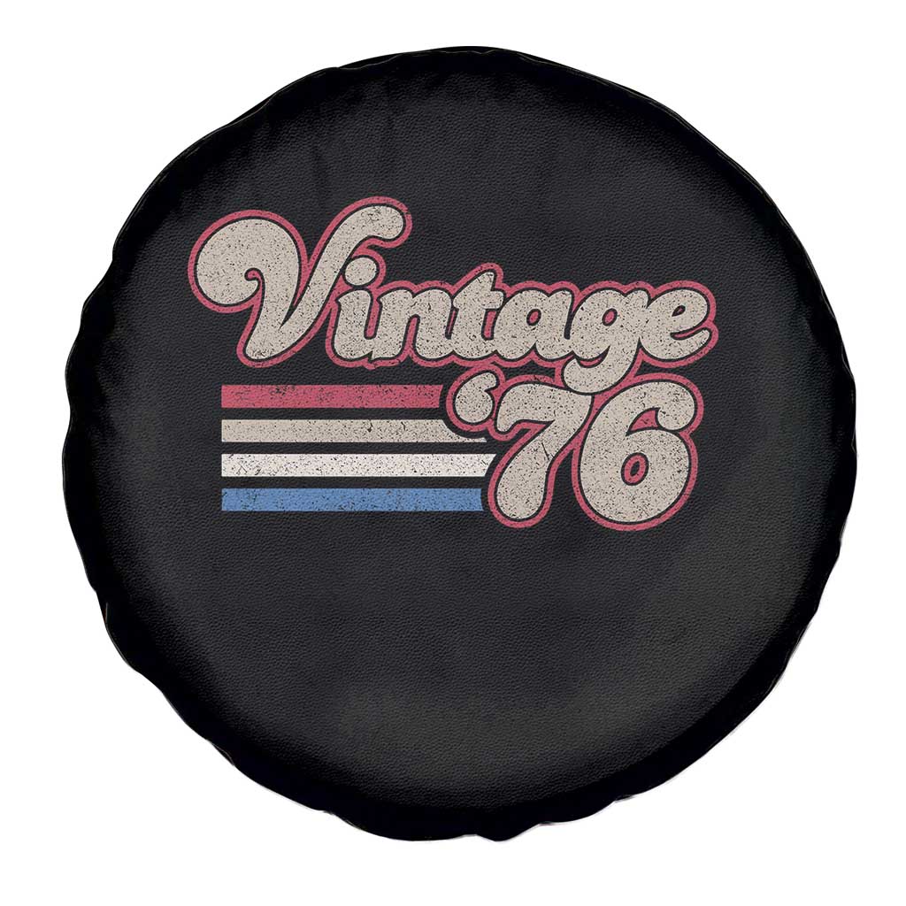 Vintage 50th Birthday Spare Tire Cover Retro 1976 50 Year Old Stripes