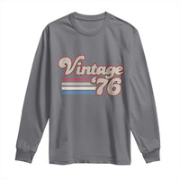 Vintage 50th Birthday Long Sleeve Shirt Retro 1976 50 Year Old Stripes