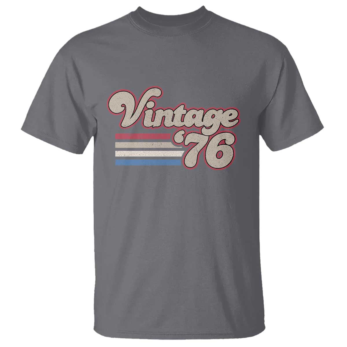 Vintage 50th Birthday T Shirt Retro 1976 50 Year Old Stripes