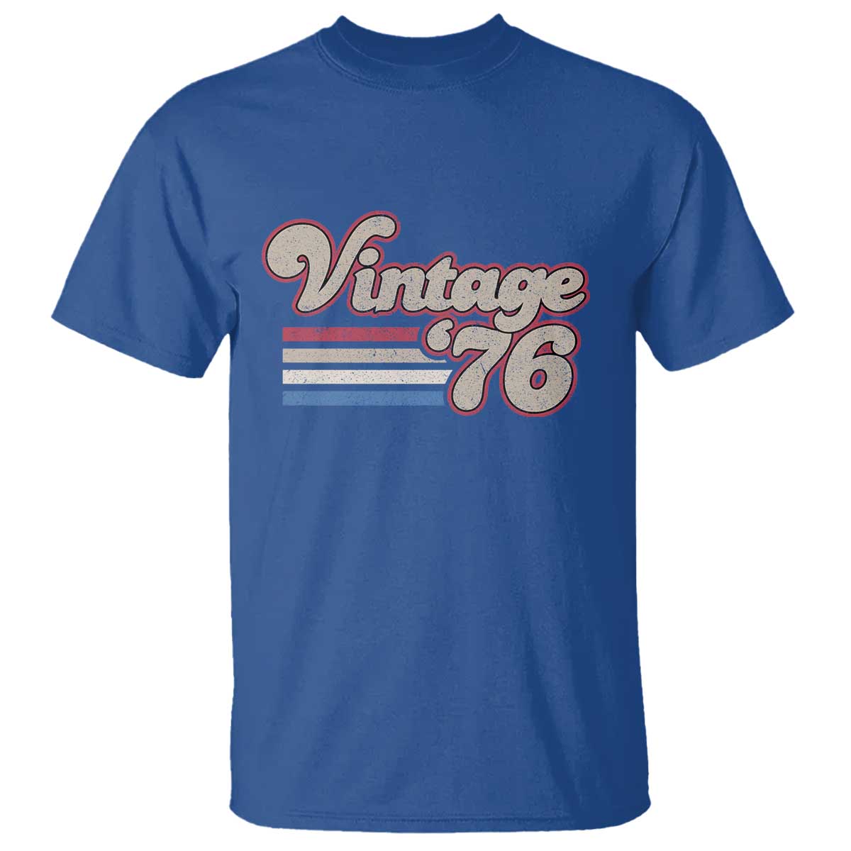 Vintage 50th Birthday T Shirt Retro 1976 50 Year Old Stripes
