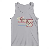 Vintage 50th Birthday Tank Top Retro 1976 50 Year Old Stripes