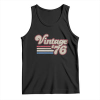Vintage 50th Birthday Tank Top Retro 1976 50 Year Old Stripes