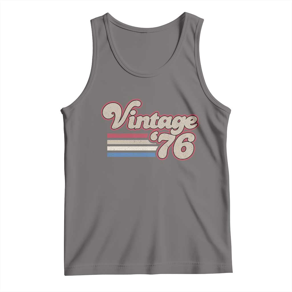 Vintage 50th Birthday Tank Top Retro 1976 50 Year Old Stripes