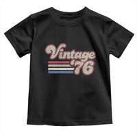 Vintage 50th Birthday Toddler T Shirt Retro 1976 50 Year Old Stripes