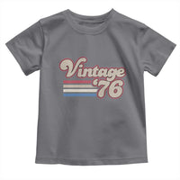 Vintage 50th Birthday Toddler T Shirt Retro 1976 50 Year Old Stripes