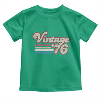 Vintage 50th Birthday Toddler T Shirt Retro 1976 50 Year Old Stripes