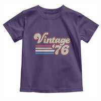Vintage 50th Birthday Toddler T Shirt Retro 1976 50 Year Old Stripes
