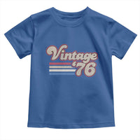 Vintage 50th Birthday Toddler T Shirt Retro 1976 50 Year Old Stripes