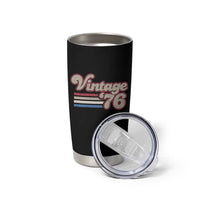 Vintage 50th Birthday Tumbler Cup Retro 1976 50 Year Old Stripes