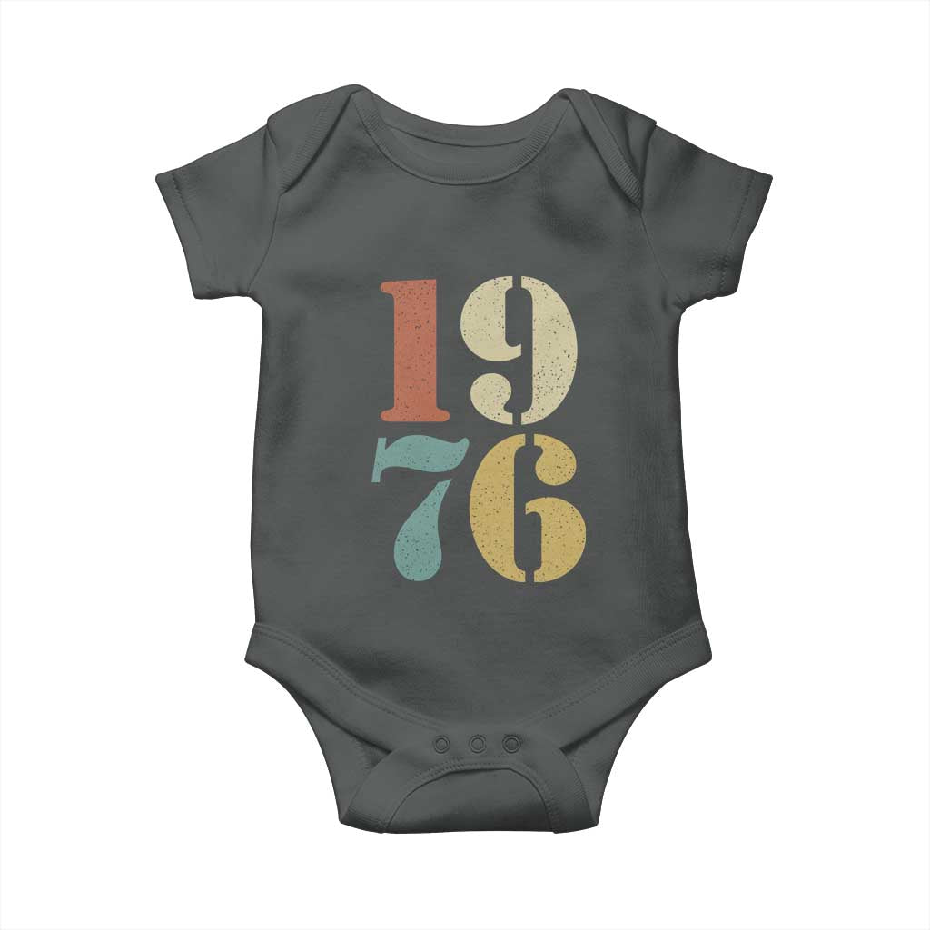 50th Birthday Baby Onesie Retro Vintage 1976 50 Year Old Gifts