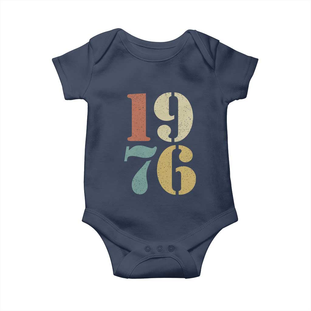 50th Birthday Baby Onesie Retro Vintage 1976 50 Year Old Gifts