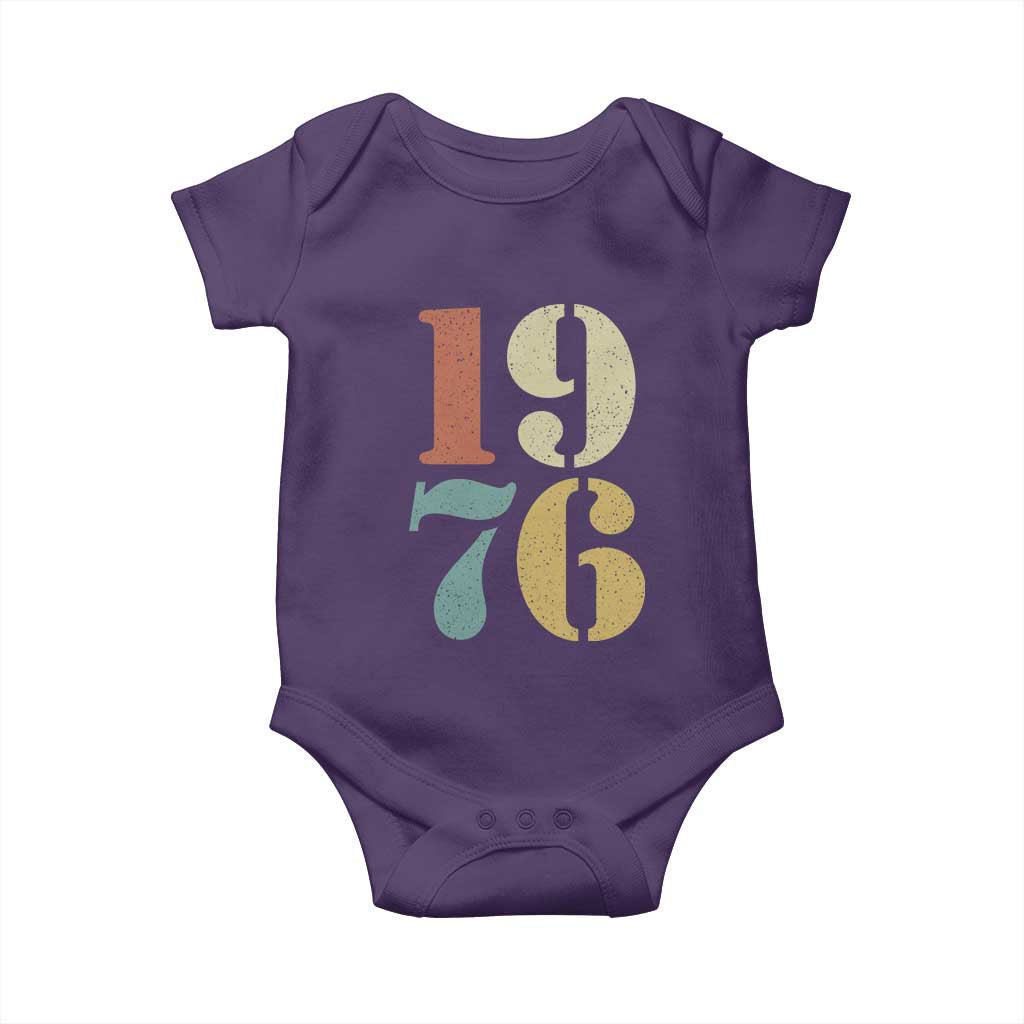 50th Birthday Baby Onesie Retro Vintage 1976 50 Year Old Gifts