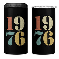 50th Birthday 4 in 1 Can Cooler Tumbler Retro Vintage 1976 50 Year Old Gifts