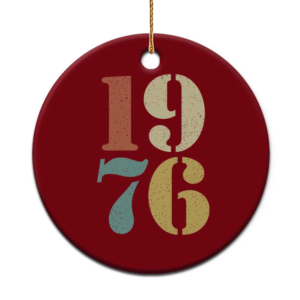 50th Birthday Ceramic Ornament Retro Vintage 1976 50 Year Old Gifts