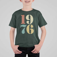 50th Birthday T Shirt For Kid Retro Vintage 1976 50 Year Old Gifts