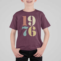 50th Birthday T Shirt For Kid Retro Vintage 1976 50 Year Old Gifts