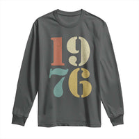 50th Birthday Long Sleeve Shirt Retro Vintage 1976 50 Year Old Gifts