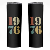 50th Birthday Skinny Tumbler Retro Vintage 1976 50 Year Old Gifts
