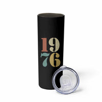 50th Birthday Skinny Tumbler Retro Vintage 1976 50 Year Old Gifts