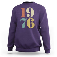 50th Birthday Sweatshirt Retro Vintage 1976 50 Year Old Gifts