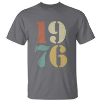 50th Birthday T Shirt Retro Vintage 1976 50 Year Old Gifts
