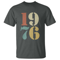 50th Birthday T Shirt Retro Vintage 1976 50 Year Old Gifts