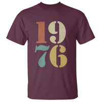 50th Birthday T Shirt Retro Vintage 1976 50 Year Old Gifts