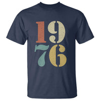 50th Birthday T Shirt Retro Vintage 1976 50 Year Old Gifts