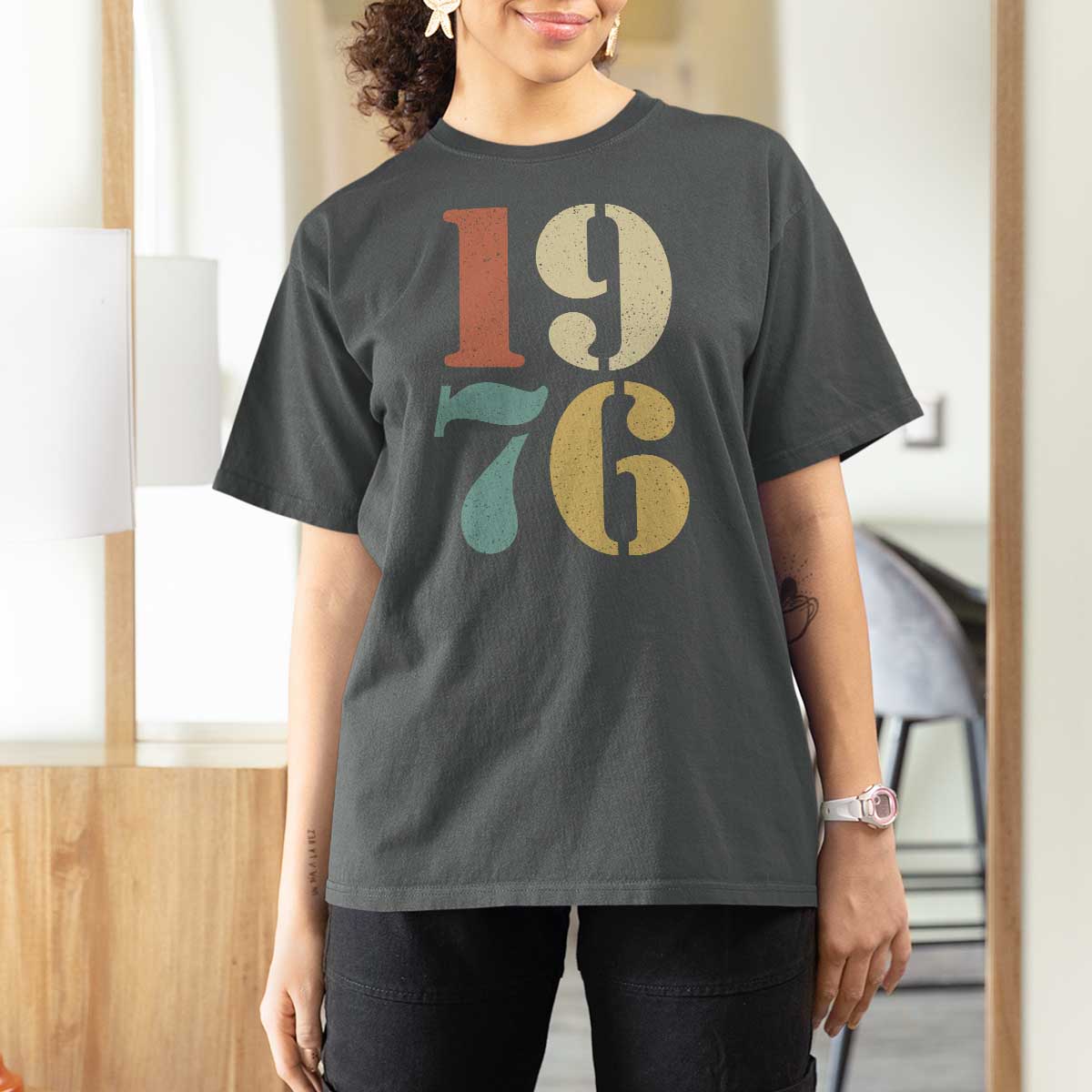 50th Birthday T Shirt For Women Retro Vintage 1976 50 Year Old Gifts