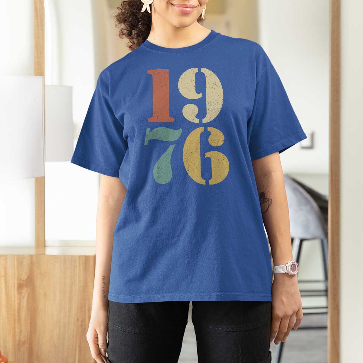 50th Birthday T Shirt For Women Retro Vintage 1976 50 Year Old Gifts