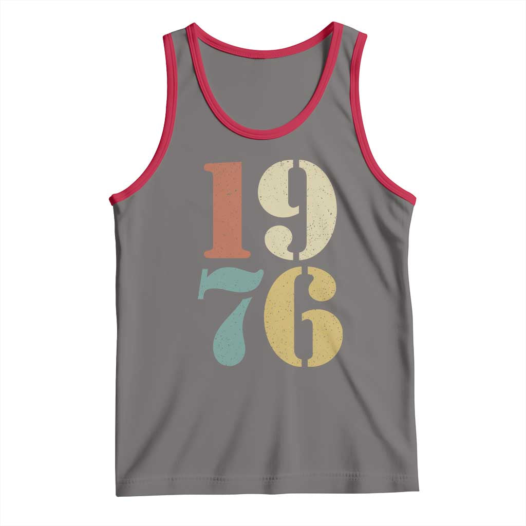 50th Birthday Tank Top Retro Vintage 1976 50 Year Old Gifts