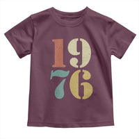 50th Birthday Toddler T Shirt Retro Vintage 1976 50 Year Old Gifts