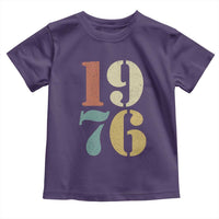 50th Birthday Toddler T Shirt Retro Vintage 1976 50 Year Old Gifts