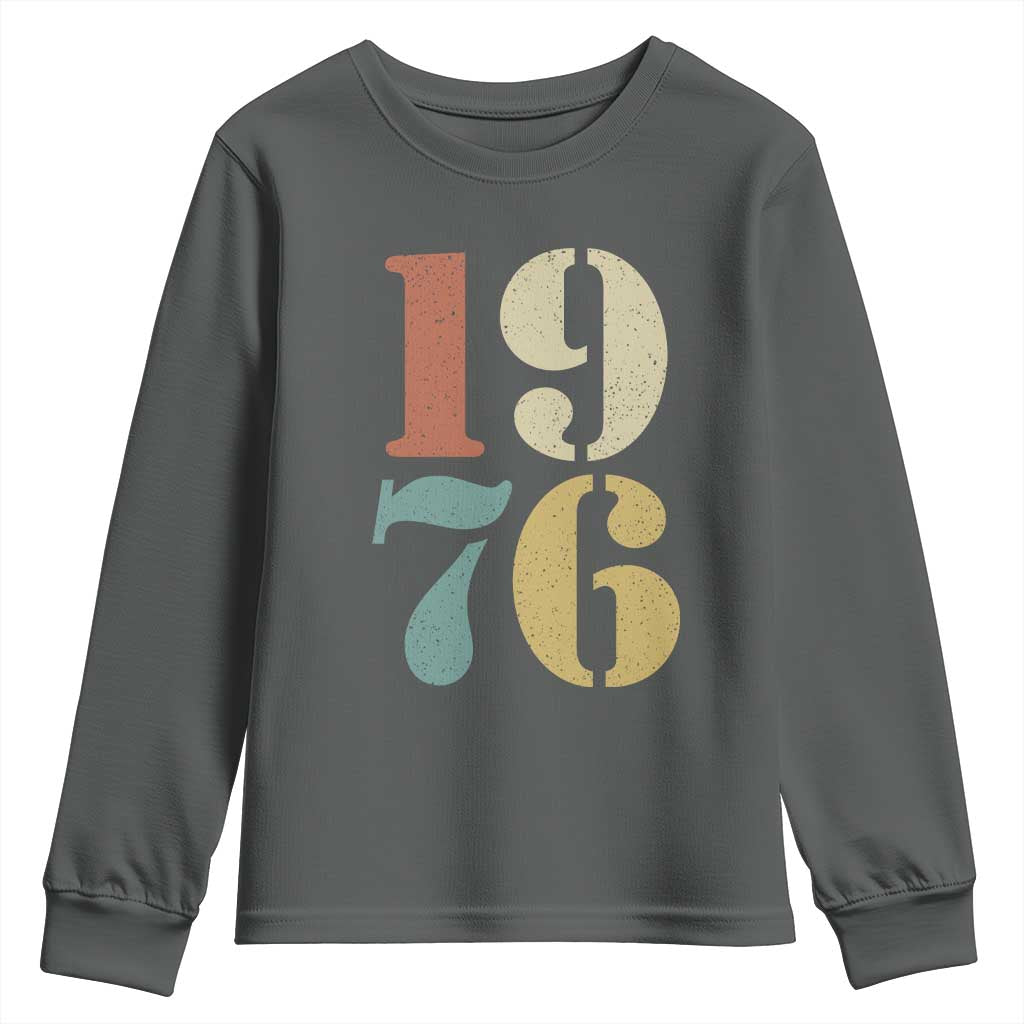 50th Birthday Youth Sweatshirt Retro Vintage 1976 50 Year Old Gifts