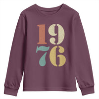 50th Birthday Youth Sweatshirt Retro Vintage 1976 50 Year Old Gifts