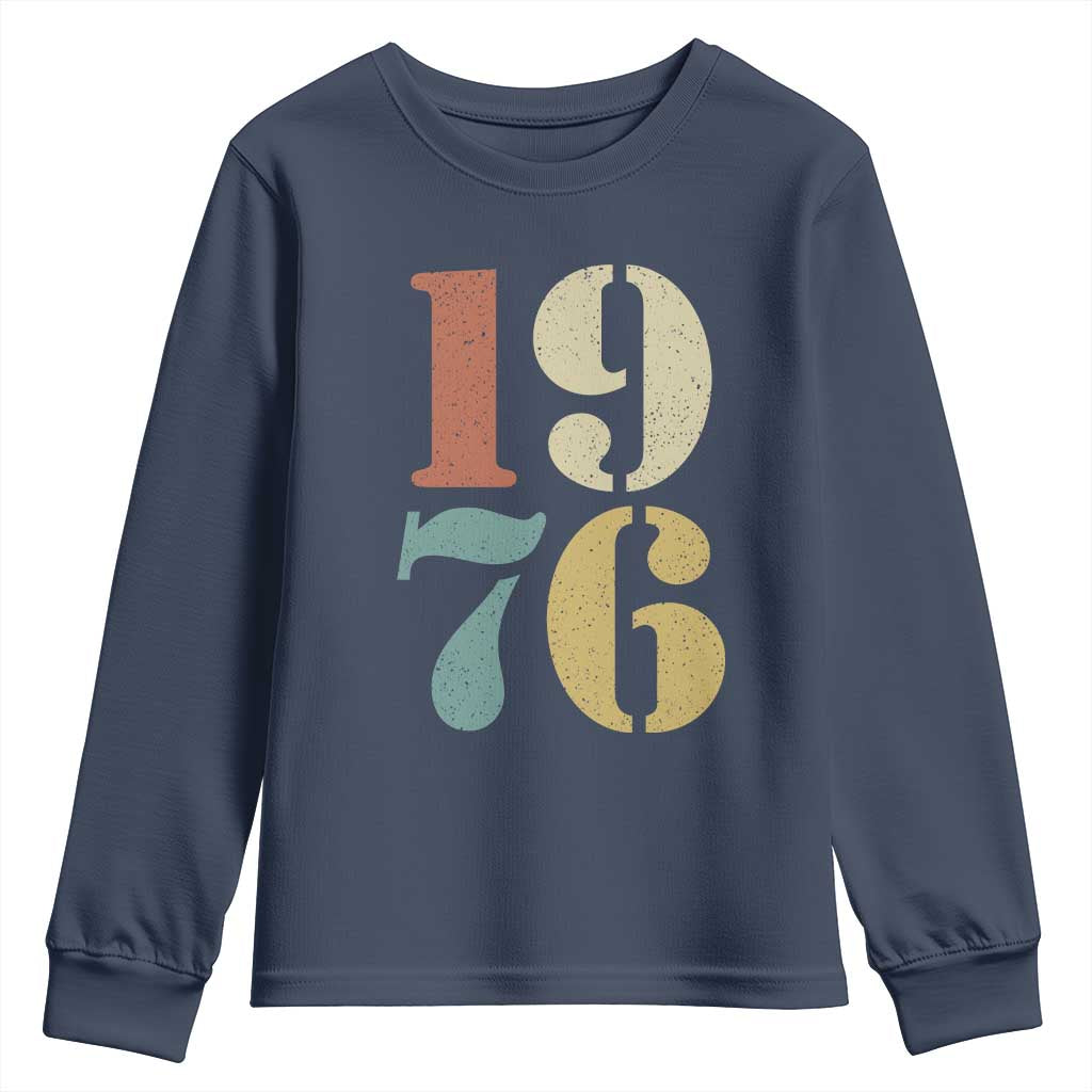 50th Birthday Youth Sweatshirt Retro Vintage 1976 50 Year Old Gifts