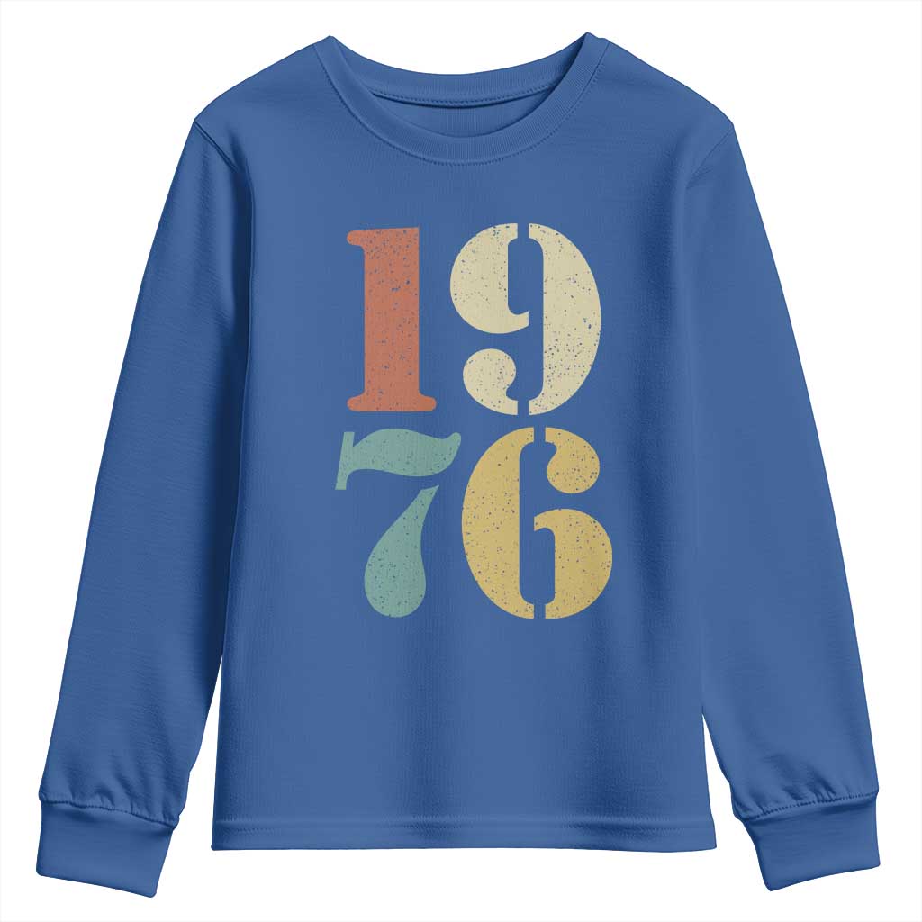 50th Birthday Youth Sweatshirt Retro Vintage 1976 50 Year Old Gifts