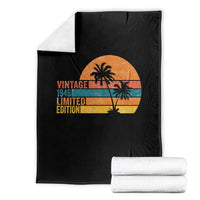Vintage 1946 Limited Edition Throw Blanket Retro Sunset 80th Birthday 80 Year Old Gifts