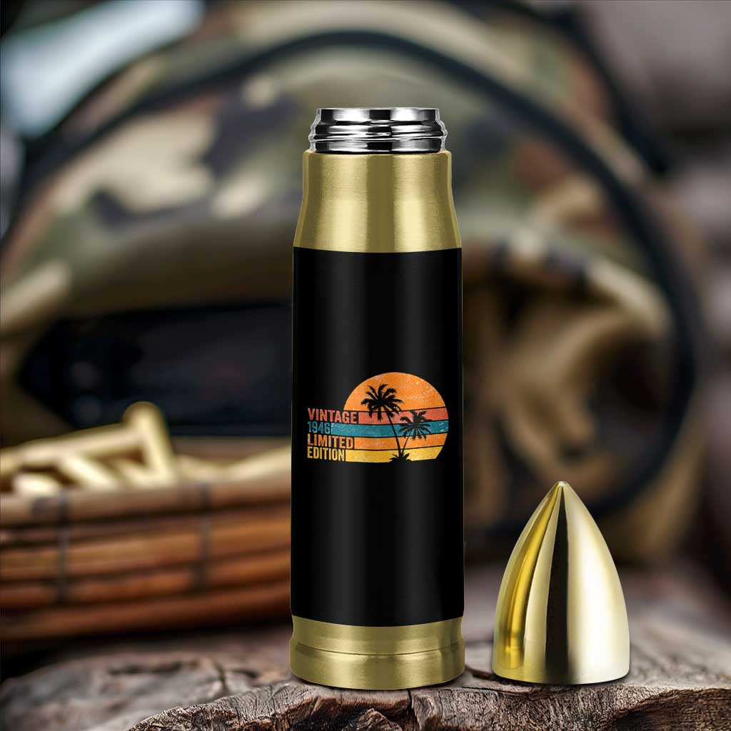 Vintage 1946 Limited Edition Bullet Tumbler Retro Sunset 80th Birthday 80 Year Old Gifts