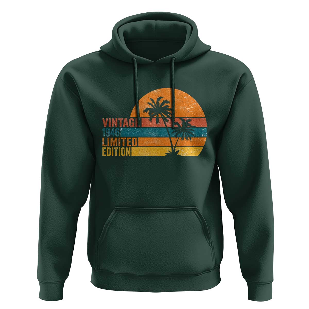 Vintage 1946 Limited Edition Hoodie Retro Sunset 80th Birthday 80 Year Old Gifts