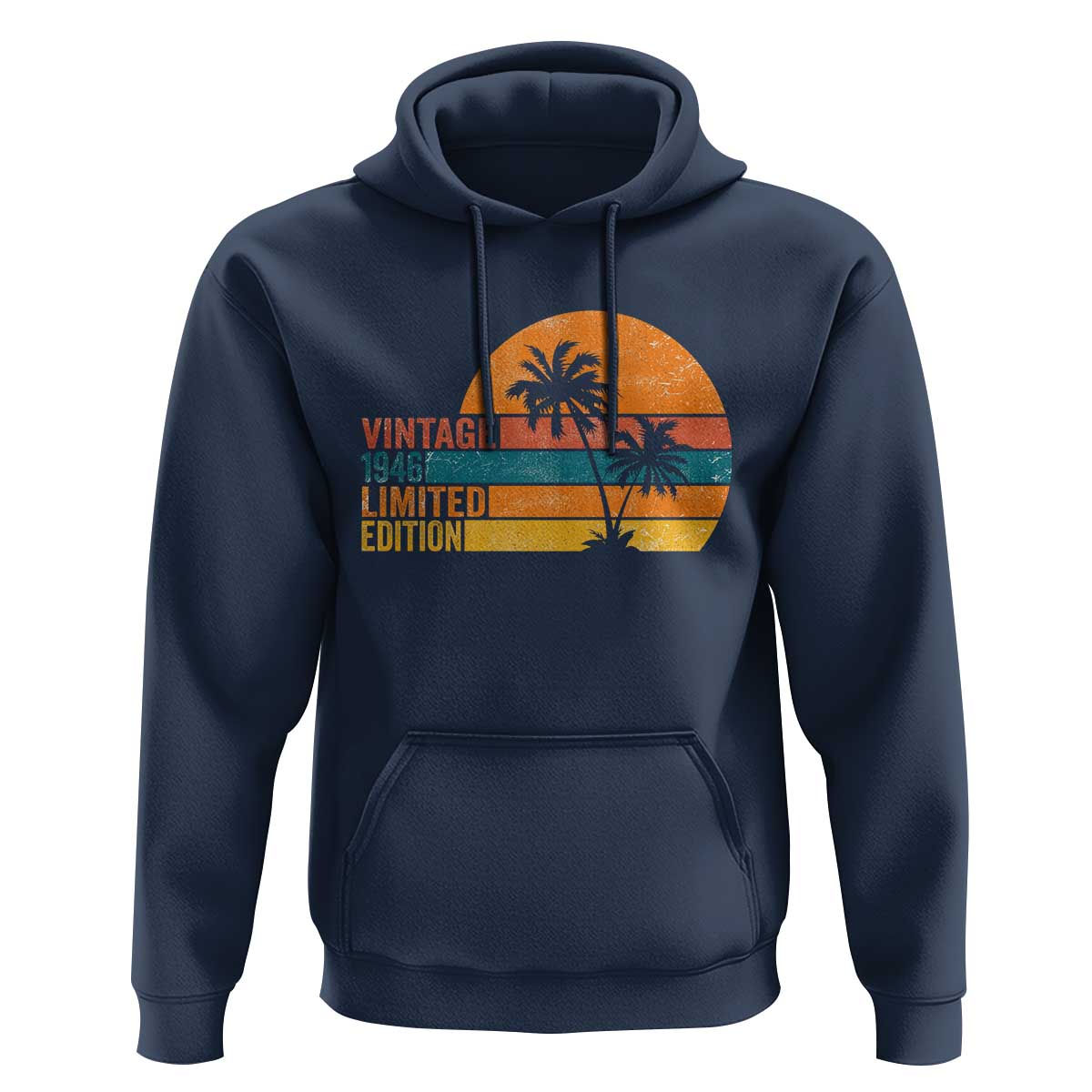 Vintage 1946 Limited Edition Hoodie Retro Sunset 80th Birthday 80 Year Old Gifts
