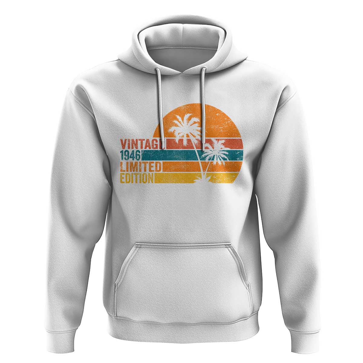 Vintage 1946 Limited Edition Hoodie Retro Sunset 80th Birthday 80 Year Old Gifts