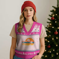 Vintage 1946 Limited Edition V-Neck Knit Sweater Vest Retro Sunset 80th Birthday 80 Year Old Gifts