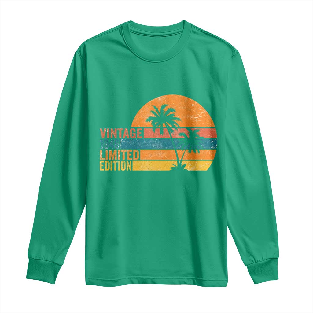 Vintage 1946 Limited Edition Long Sleeve Shirt Retro Sunset 80th Birthday 80 Year Old Gifts