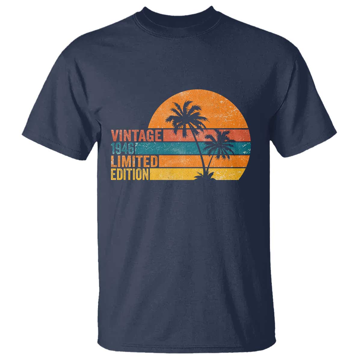 Vintage 1946 Limited Edition T Shirt Retro Sunset 80th Birthday 80 Year Old Gifts
