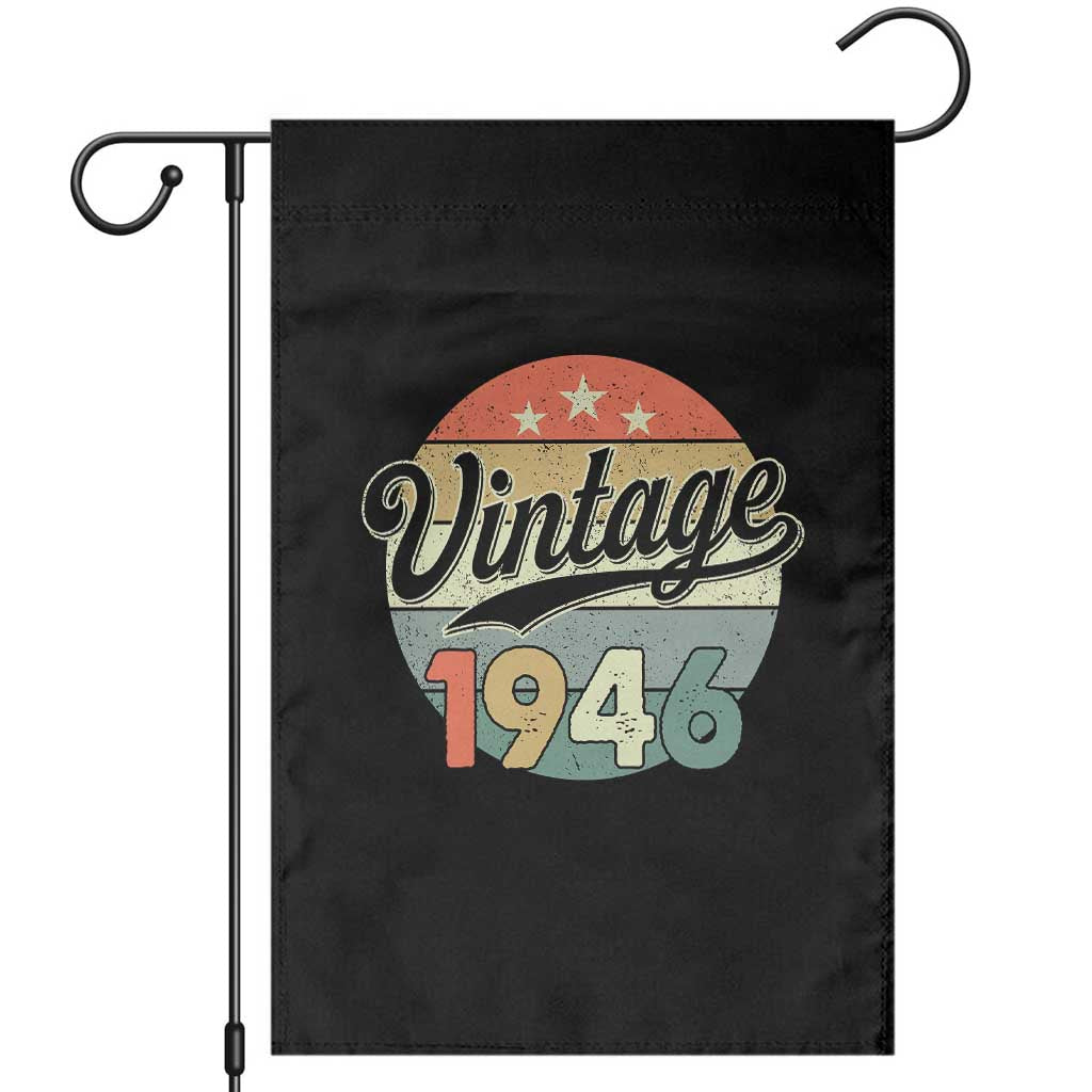 Vintage 1946 Garden Flag 80 Year Old 80th Birthday Gifts