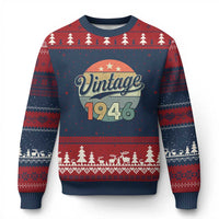 Vintage 1946 Ugly Christmas Sweater 80 Year Old 80th Birthday Gifts