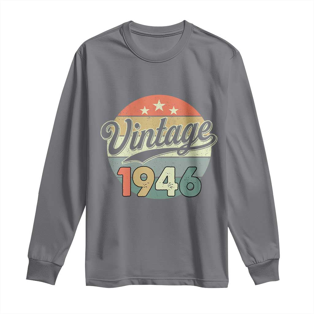 Vintage 1946 Long Sleeve Shirt 80 Year Old 80th Birthday Gifts
