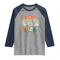 Vintage 1946 Raglan Shirt 80 Year Old 80th Birthday Gifts