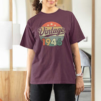 Vintage 1946 T Shirt For Women 80 Year Old 80th Birthday Gifts